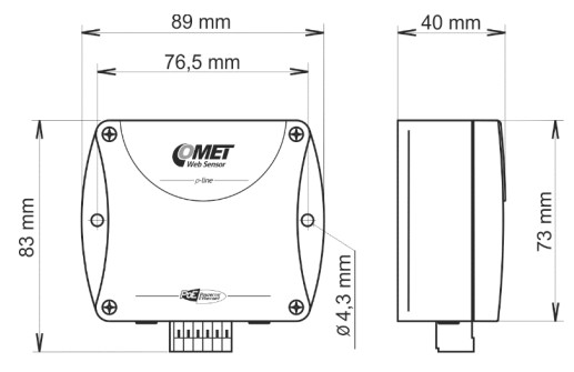 COMET SYSTEM Web Sensor P8552 with Binary Inputs - Factory defaults 2
