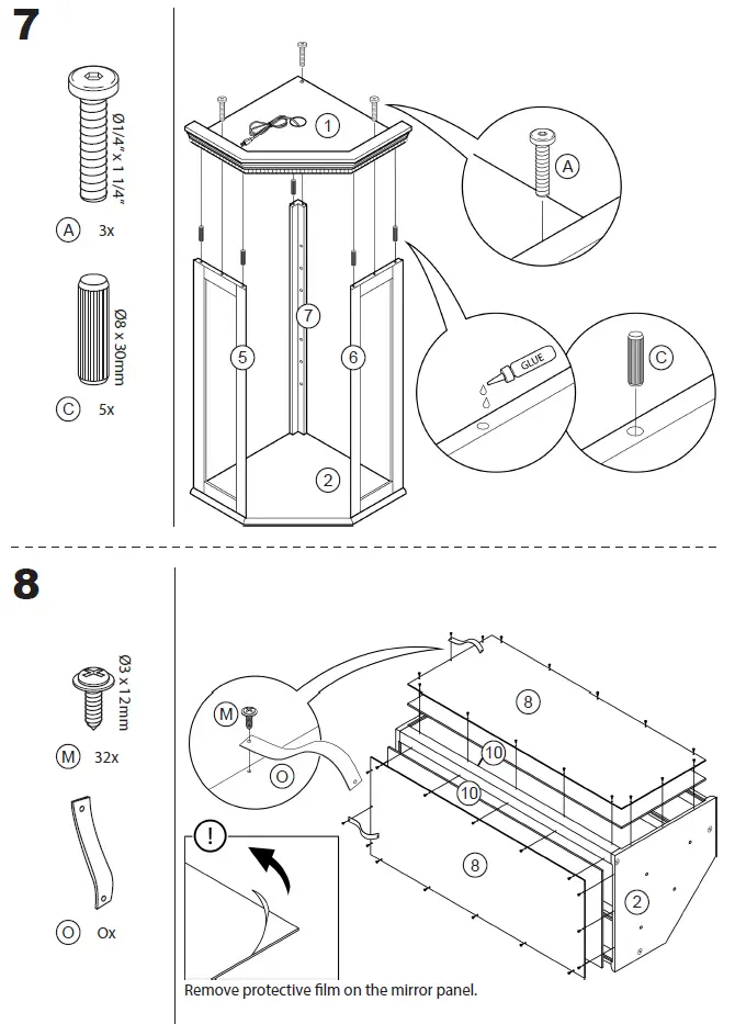 Dolonm-014-HG-43501-WA-Lighted-Corner-Curio-Cabinet-withTempered-Glass-Doors-fig-15