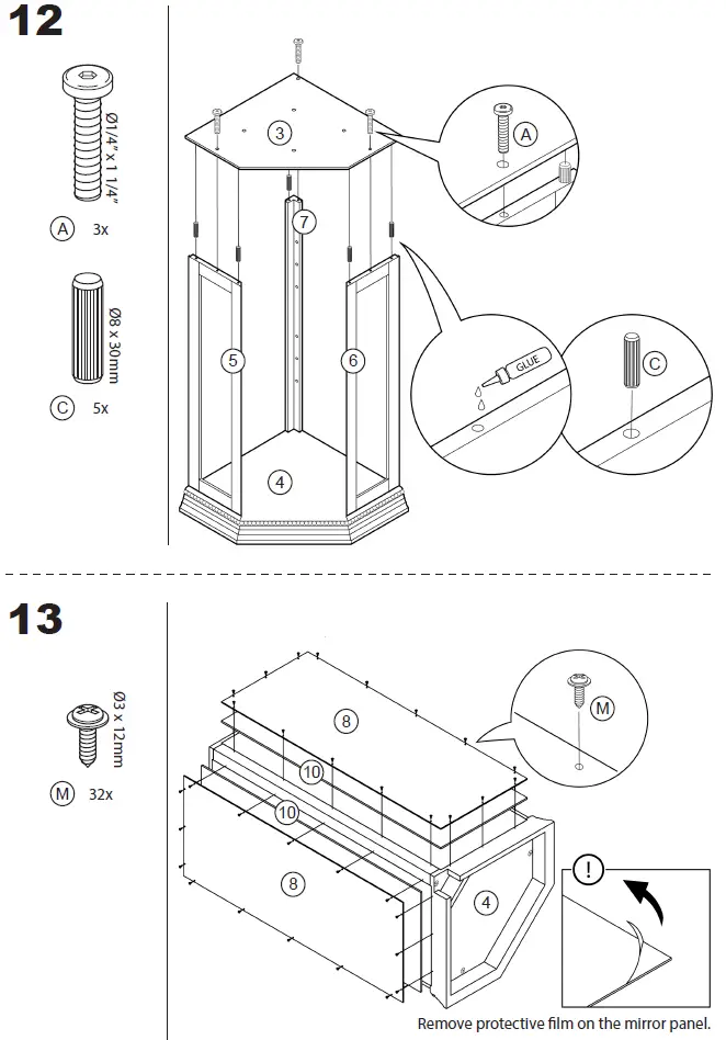 Dolonm-014-HG-43501-WA-Lighted-Corner-Curio-Cabinet-withTempered-Glass-Doors-fig-18
