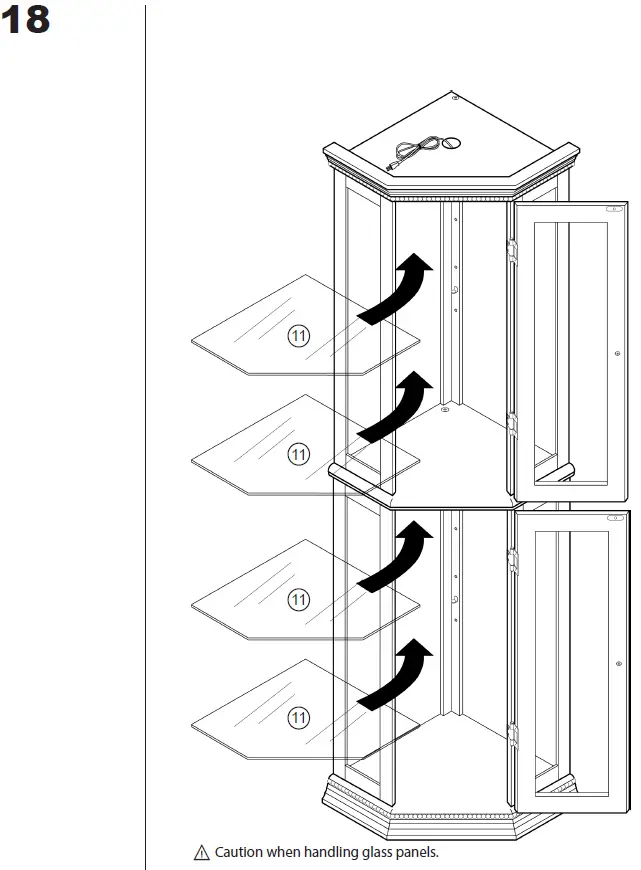 Dolonm-014-HG-43501-WA-Lighted-Corner-Curio-Cabinet-withTempered-Glass-Doors-fig-22