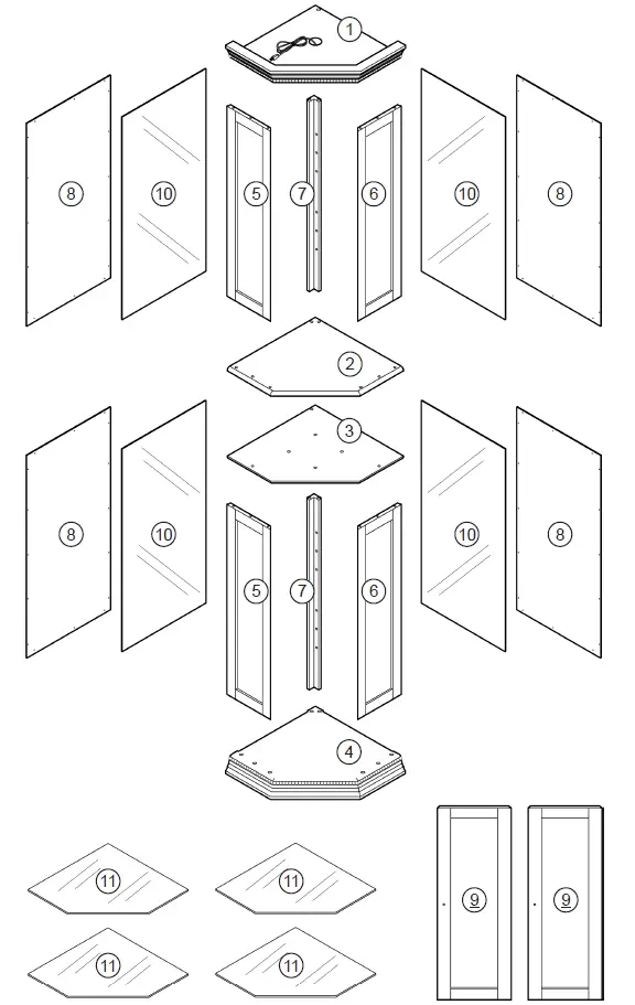 Dolonm-014-HG-43501-WA-Lighted-Corner-Curio-Cabinet-withTempered-Glass-
Doors-fig-6