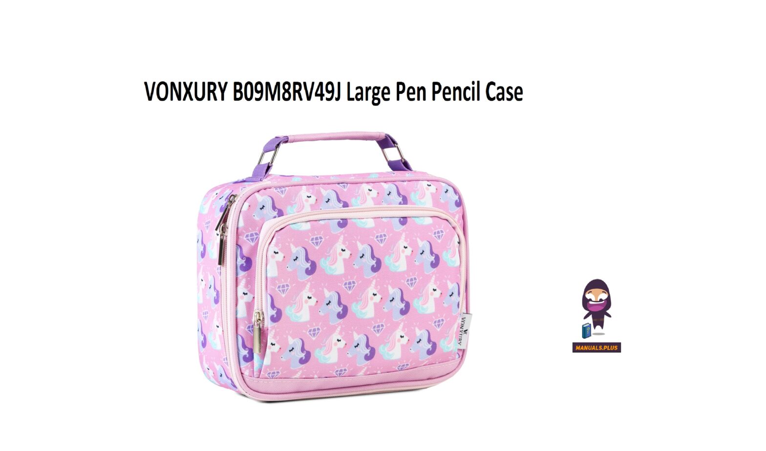 VONXURY B09M8RV49J Large Pen Pencil Case User Manual