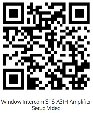 contacta STS-K071 Window Intercom System Speaker and Microphone - QR Code