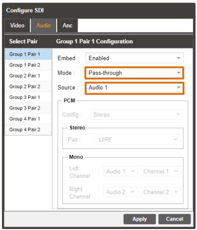 sencore MRD 7000 Receiver Decoder Software - Baseband Processing 8