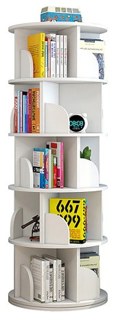 ALLSTAND B0CPSX4D4T 3 Tier Rotating Bookshelf