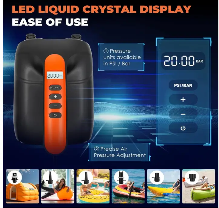 Furein-‎CQB-1-20PSI-High-Pressure-SUP-Air-Pump-DISPLAY