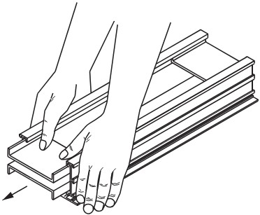 Titus FL 10 LED FlowBar Linear Diffusers - Diffuser Spacer Removal