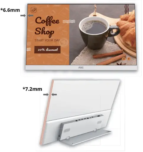 AOC SPX24V2 24 Digital Menu Board Monitor - Features