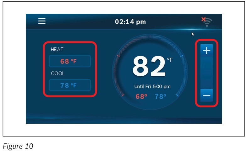 BOSCH BCC110 Connected Control Thermostat - Decrease the set points