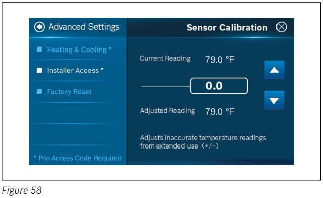 BOSCH BCC110 Connected Control Thermostat - Sensor Calibration