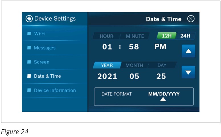 BOSCH BCC110 Connected Control Thermostat - Time Format