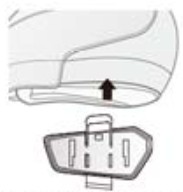 FreedConn F1 V2 EU Motorcycle Intercom - Clip base