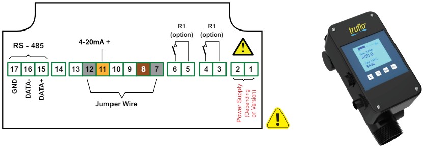 ICON PROCESS CONTROL TVF Series TVF Flow Display and Batcher - 4-20mA Output