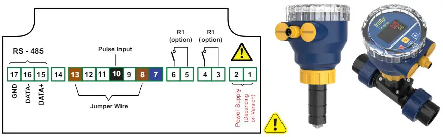 ICON PROCESS CONTROL TVF Series TVF Flow Display and Batcher - Flow Meter Connections 7