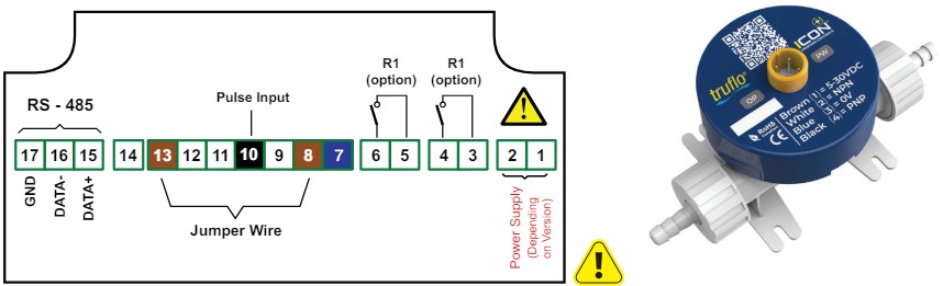 ICON PROCESS CONTROL TVF Series TVF Flow Display and Batcher - Pulse Output 3