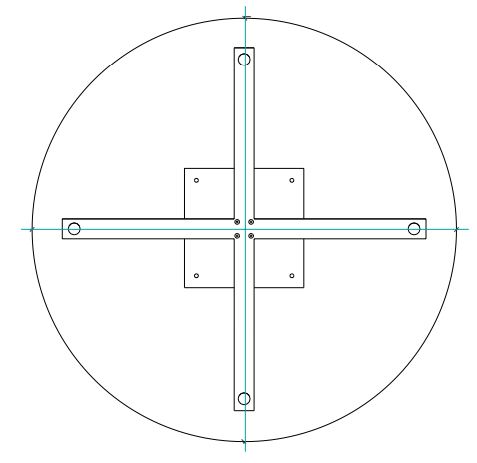 Juniper APLSH Occasional Tables Angled Post Leg and X Base Instruction Manual - Round Surface