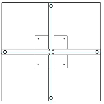Juniper APLSH Occasional Tables Angled Post Leg and X Base Instruction Manual - Square Surface