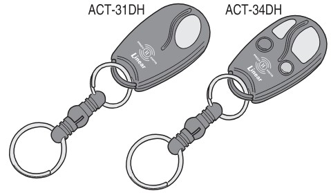Linear ACT 31DH 1 Channel Factory Block Coded Key Ring