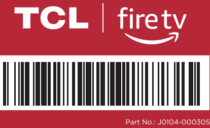 TCL S551F Voice Remote Alexa - Bar code