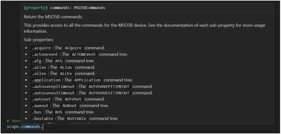 Tektronix Simplifying Test Automation With tm_ Devices And Python - Docstring Help