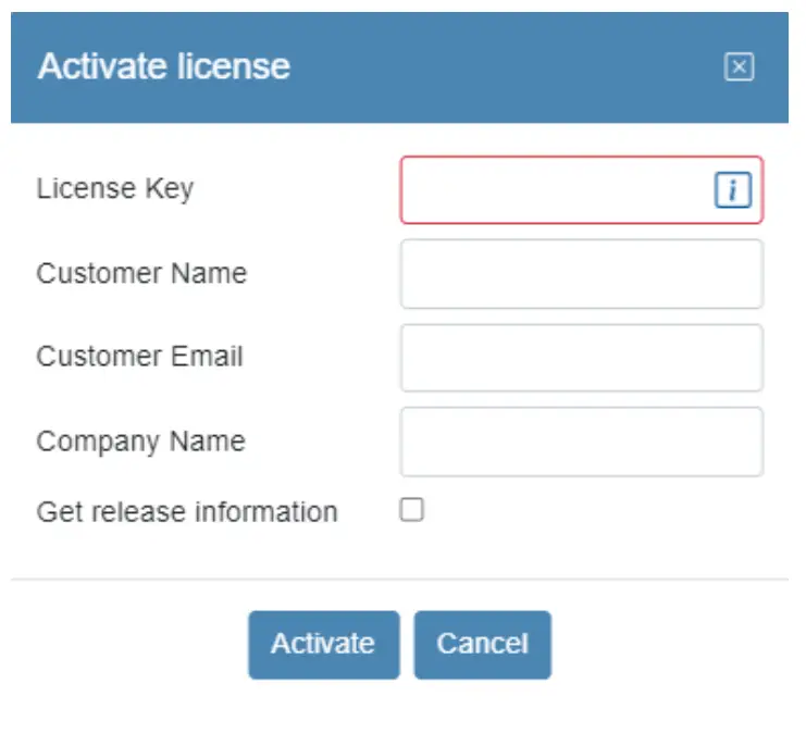 Working With The License server