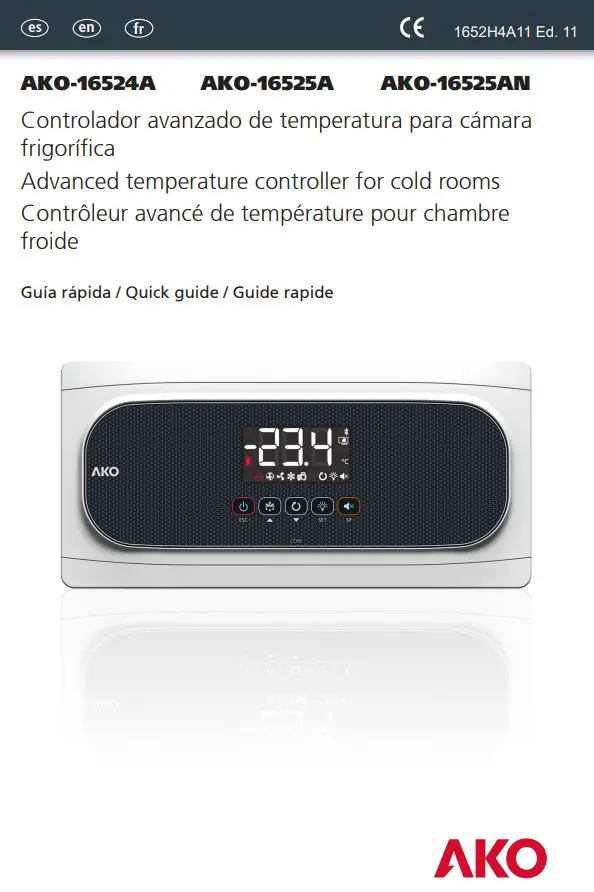 AKO 1652H4A11 Temperature Controller User Guide