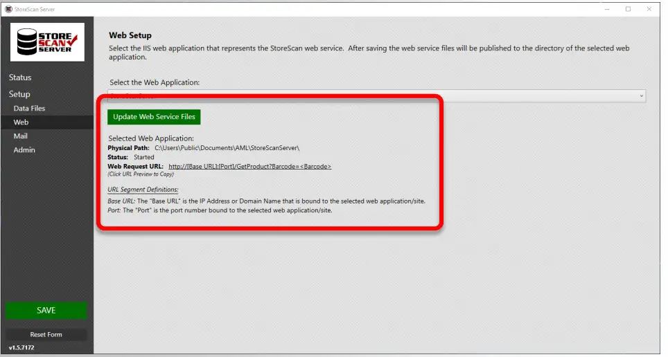 AML RevH StoreScan Server Software - ADVANCED