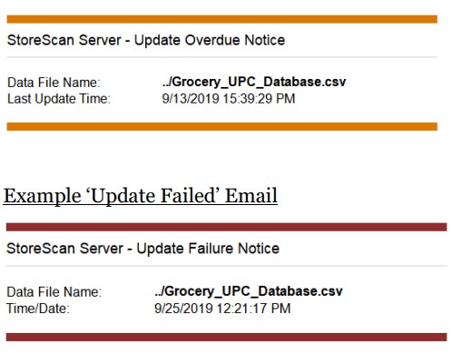 AML RevH StoreScan Server Software -Email