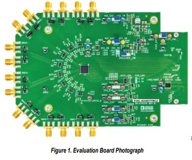 ANALOG DEVICES AD4857 Buffered 8-Channel Simultaneous Sampling - Evaluation Board Photograph