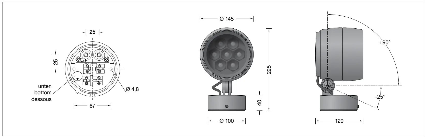 BEGA-85-233-Performance-Floodlight-With-Minimal-Diffuse-Light-Percentage-fig-