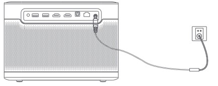 Dangbei DBOX02 Smart Projector - Power on