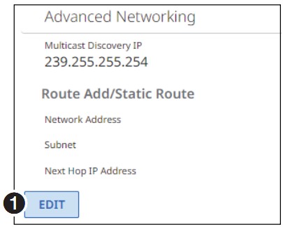 Extron NAVigator System Manager - Advanced Networking Selection