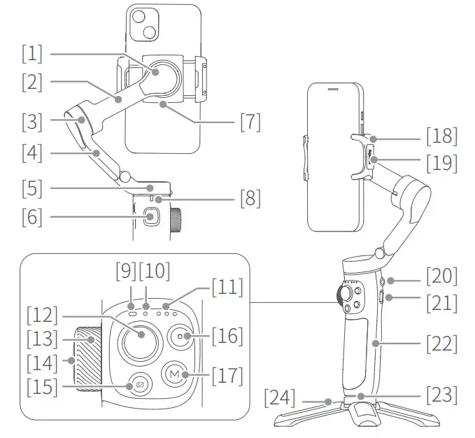 FeiyuTech VB4SE 3-Axis Handheld Gimbal for Smartphone - Overview
