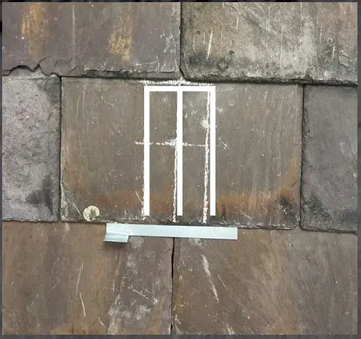 Genius Roof Solutions Flashing Solution for Bracket Mounting on Slate Roofs - Using the angle grinder