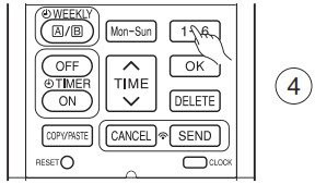 HITACHI RAR 5E3 Remote Controller - program number