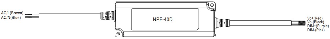 NPF-40D-54 Single Output LED Driver - DIMMING OPERATION