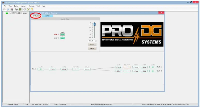 ProDG net DSP Software - Fig 2