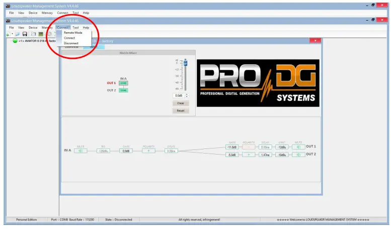 ProDG net DSP Software - Fig 3