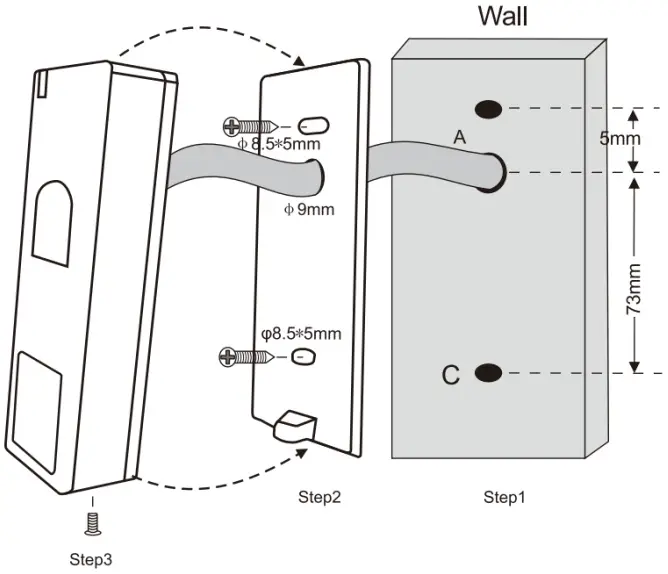 Quantek FPN Access Control Fingerprint and Proximity Reader - Installation