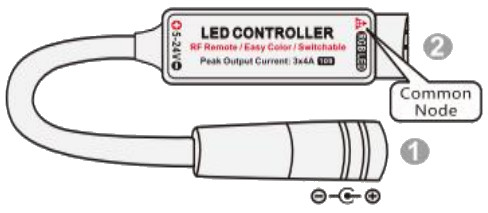 RF Wireless DZE003P RGB LED Controller - Controller