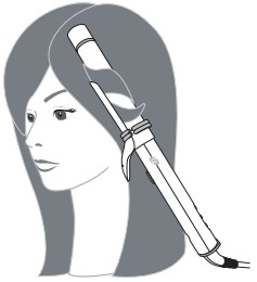 T3 CURLWRAP 76680 Automatic Rotating Curling Iron - looser curls