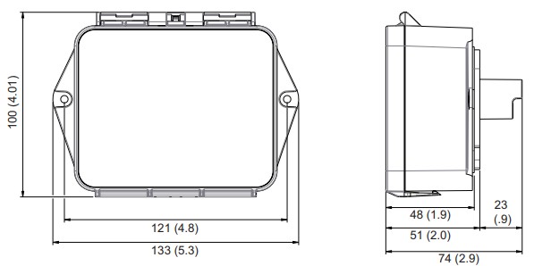 VERIS PMDP Duct Mount Particulate Matter Sensor - Dimensions
