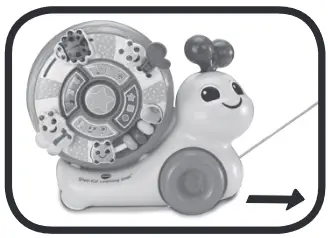 Vtech 80-572235 Shell Full Learning Snail - Spinning Shell and Swinging Antenna
