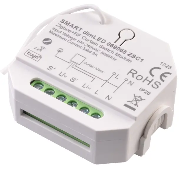 ZSC1 Zigbee + RF Smart Curtain Switch Module-