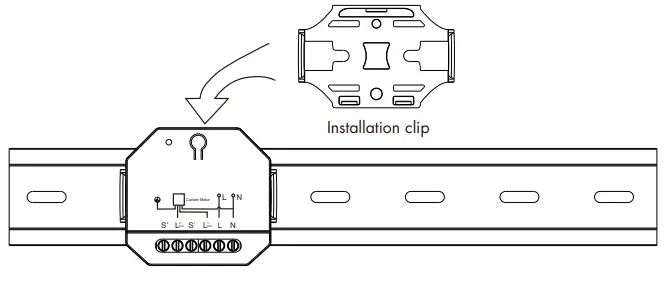 ZSC1 Zigbee + RF Smart Curtain Switch Module- Installation way