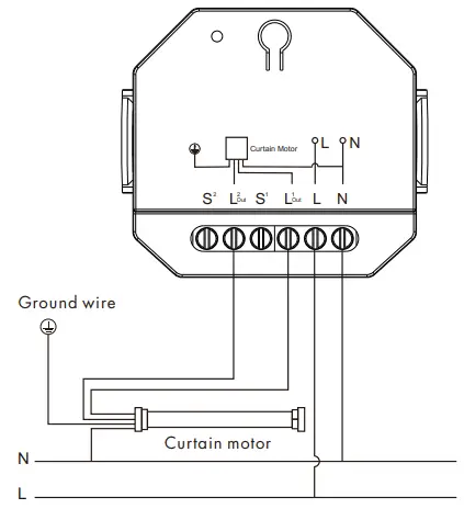 ZSC1 Zigbee + RF Smart Curtain Switch Module- switch connected