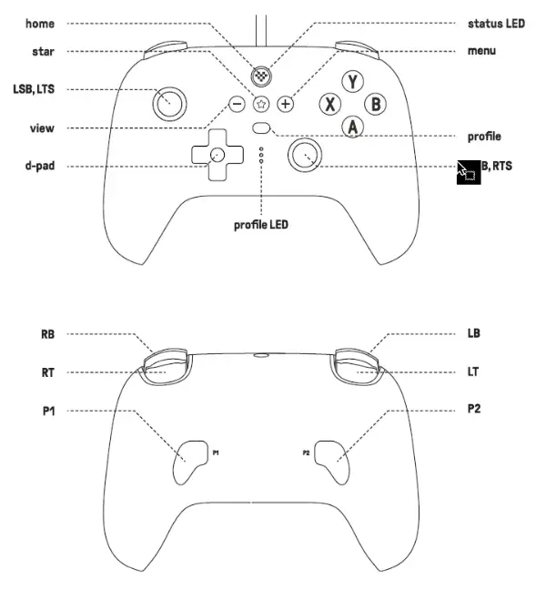 8BitDo Ultimate 2C Wired Controller User Guide