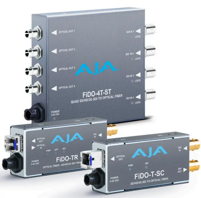 AJA FiDO 3G Series 1 Channel Single Mode SC Fiber with Loop Out Transmitter