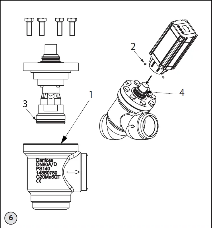 Danfoss-ICMTS-50-80-Motor-Operated-Valve-Type-With-Actuator -FIG-4