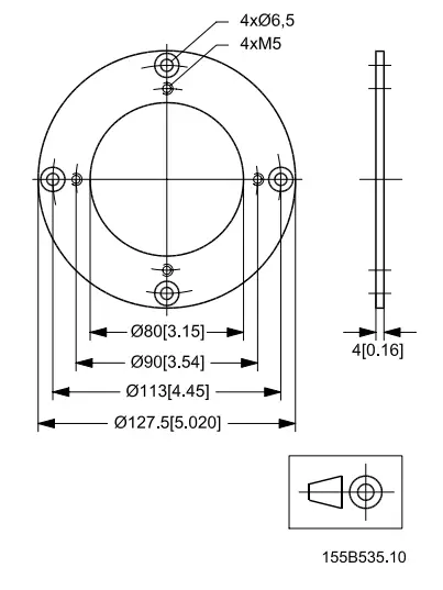 Danfoss PVRE Series 2 Remote Control Unit - Dimensioner 4